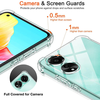 Husa pentru Oppo A78 4G, Techsuit, Shockproof Clear, Transparenta