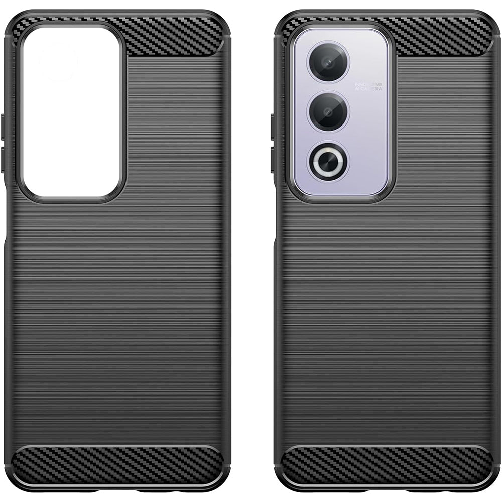 Husa pentru Oppo A80, Techsuit, Carbon, Neagra