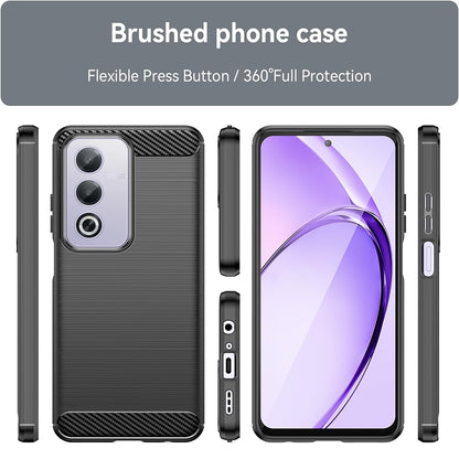 Husa pentru Oppo A80, Techsuit, Carbon, Neagra