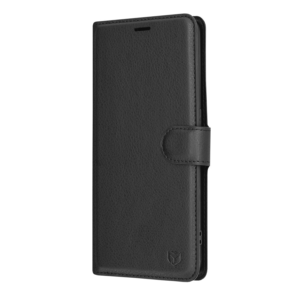 Husa pentru Oppo A94 / Reno5 Lite, Techsuit, Leather Folio, Neagra
