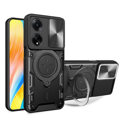 Husa pentru Oppo A98, Techsuit, CamGuard Pro, Neagra