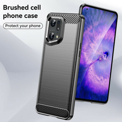 Husa pentru Oppo Find X5 Pro, Techsuit, Carbon, Neagra