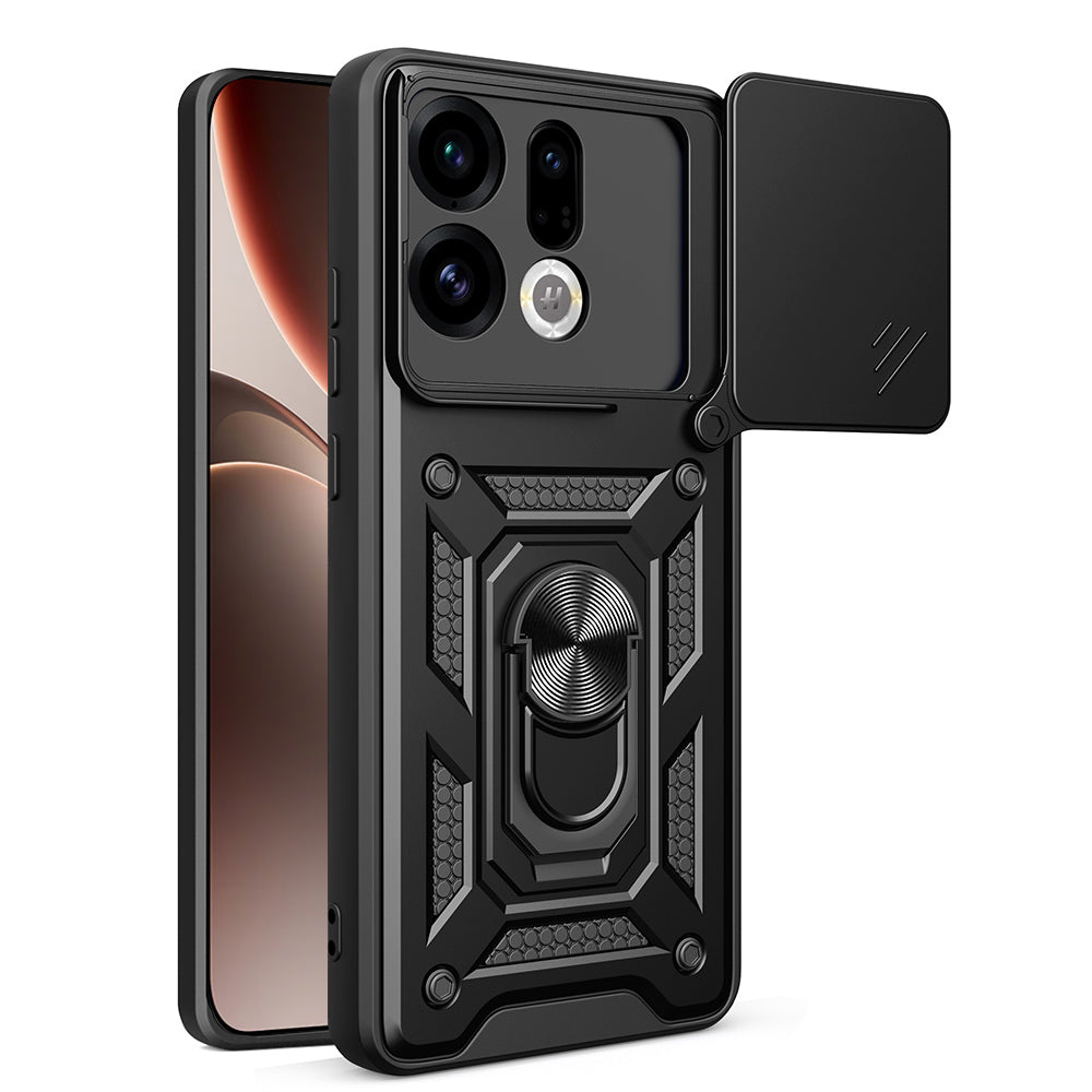 Husa pentru Oppo Find X9, Techsuit, CamShield, Neagra