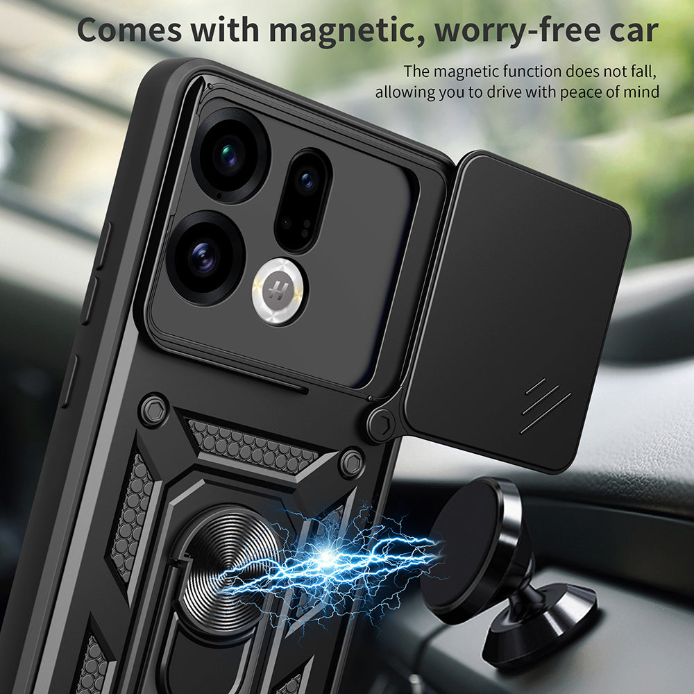 Husa pentru Oppo Find X9, Techsuit, CamShield, Neagra