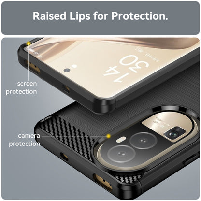 Husa pentru Oppo Reno10 / Reno10 Pro, Techsuit, Carbon, Neagra