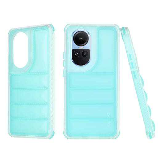 Husa pentru Oppo Reno10 / Reno10 Pro, Techsuit, Wave Shield, Turcoaz