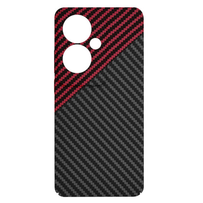 Husa pentru Oppo Reno11 F, Techsuit, Carbonite FiberShell, Neagra Rosie