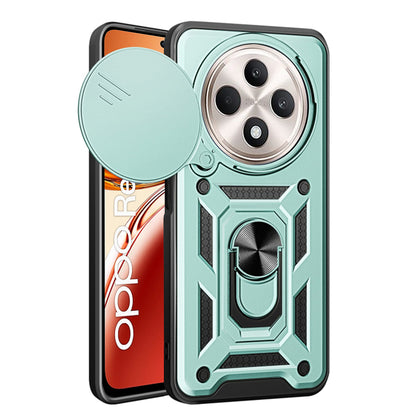 Husa pentru Oppo Reno12 FS 5G / Reno12 FS 4G / Reno12 F 4G / Reno12 F, Techsuit, CamShield, Verde