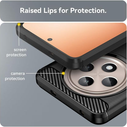 Husa pentru Oppo Reno12 FS 5G / Reno12 FS 4G / Reno12 F 4G / Reno12 F, Techsuit, Carbon, Neagra