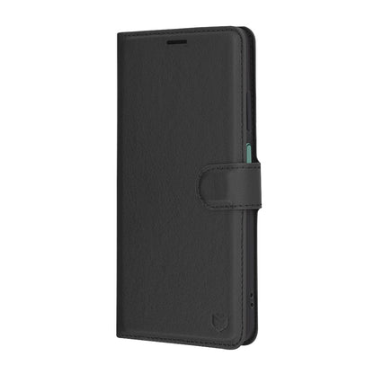 Husa pentru Oppo Reno12 FS 5G / Reno12 FS 4G / Reno12 F 4G / Reno12 F, Techsuit, Leather Folio, Neagra