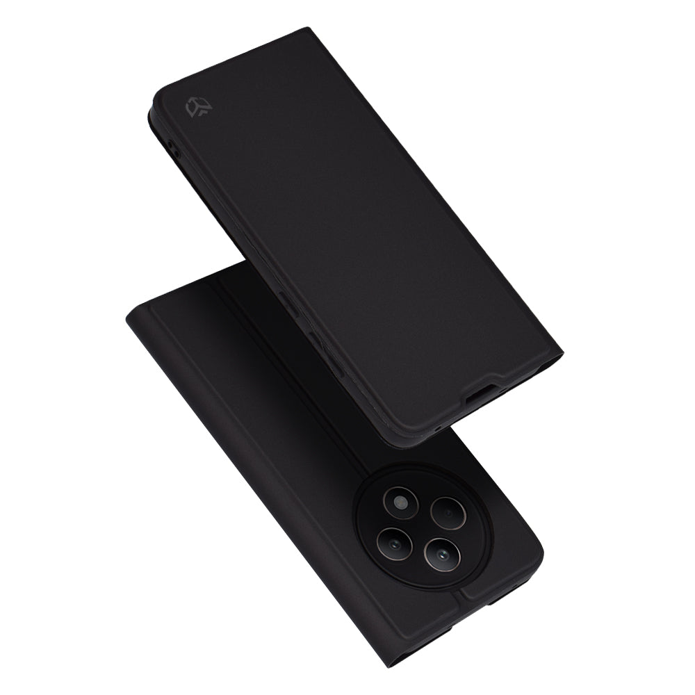 Husa pentru Oppo Reno12 FS 5G / Reno12 FS 4G / Reno12 F 4G / Reno12 F, Techsuit, Magskin Book, Neagra