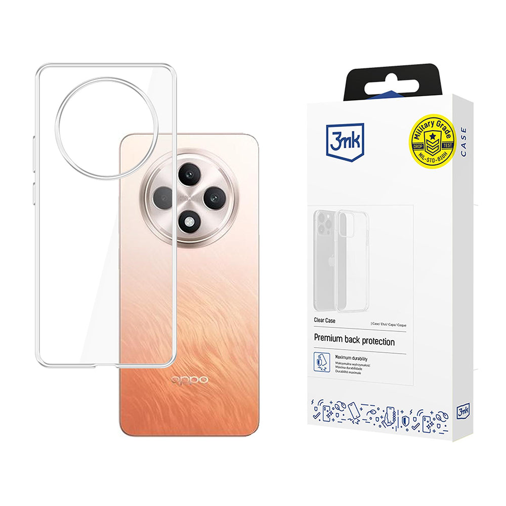 Husa pentru Oppo Reno12 FS 5G / Reno12 FS 4G / Reno12 F 4G / Reno12 F, 3MK, Clear, Transparenta