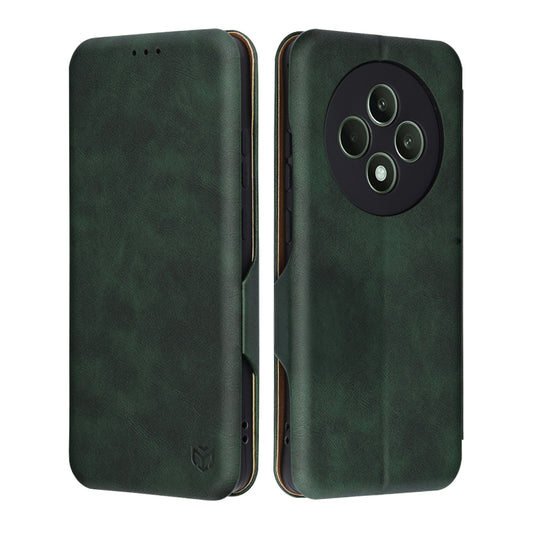 Husa pentru Oppo Reno12 FS 5G / Reno12 FS 4G / Reno12 F 4G / Reno12 F, Techsuit, Safe Wallet Plus, Verde