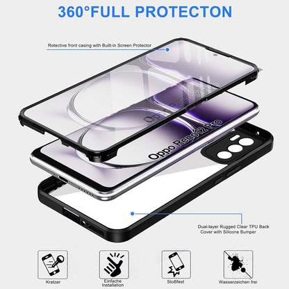 Husa pentru Oppo Reno12 Pro, Techsuit, ColorVerse 360, Neagra