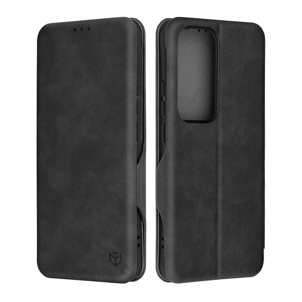 Husa pentru Oppo Reno12 Pro, Techsuit, Safe Wallet Plus, Neagra