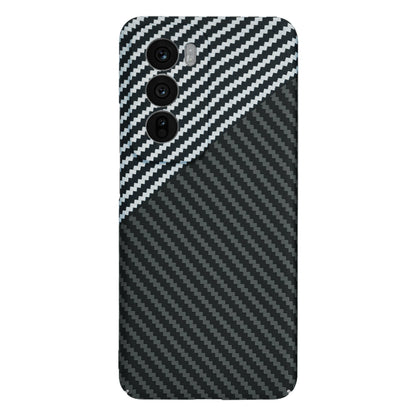 Husa pentru Oppo Reno12, Techsuit, Carbonite FiberShell, Neagra Gri