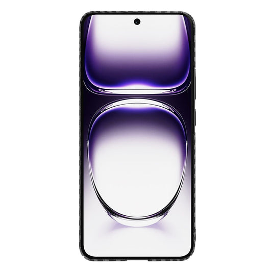 Husa pentru Oppo Reno12, Techsuit, Carbonite FiberShell, Neagra
