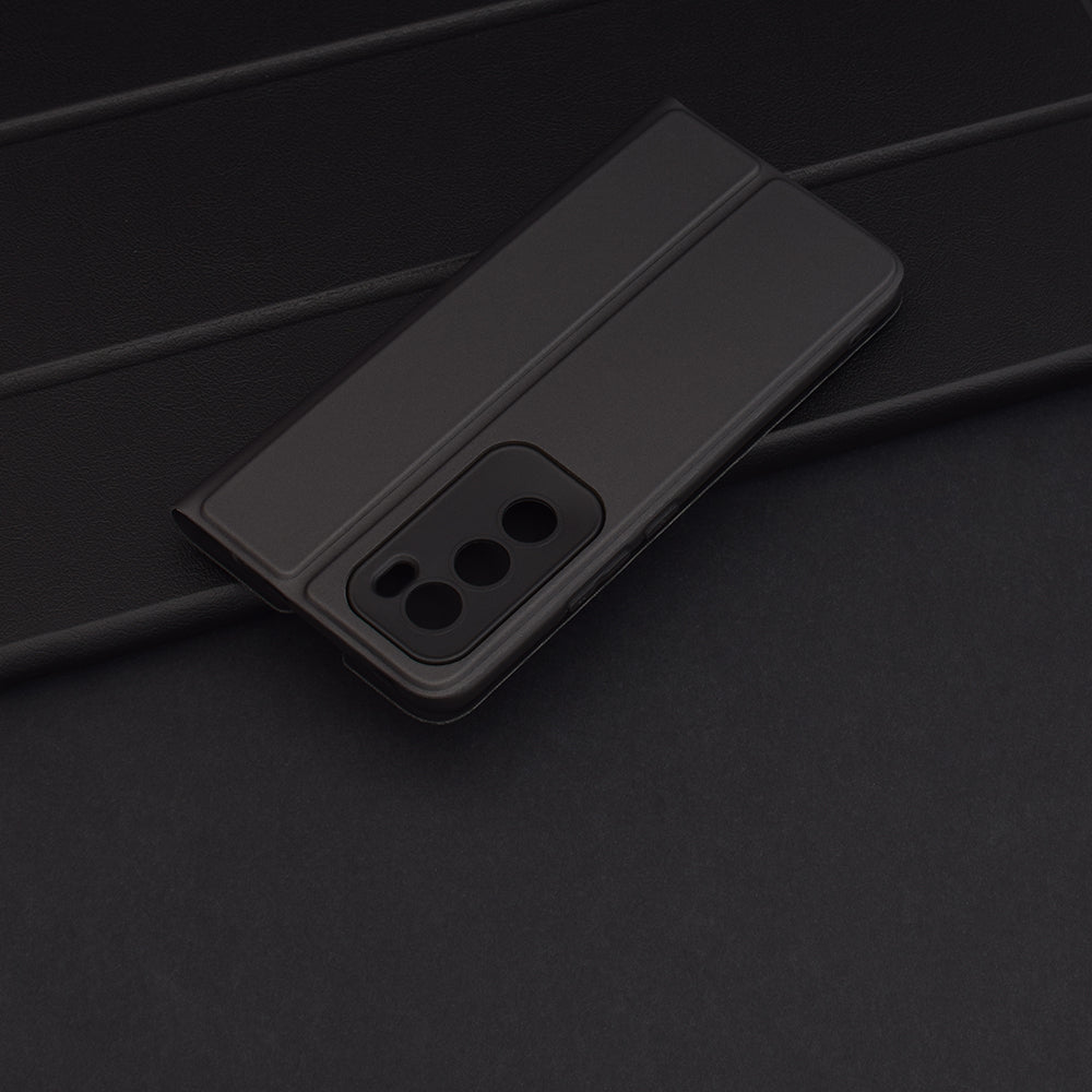 Husa pentru Oppo Reno12, Techsuit, Magskin Book, Neagra