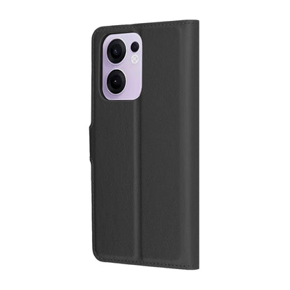 Husa pentru Oppo Reno13 FS 5G / Reno13 F 4G / Reno13 F, Techsuit, Leather Folio, Neagra