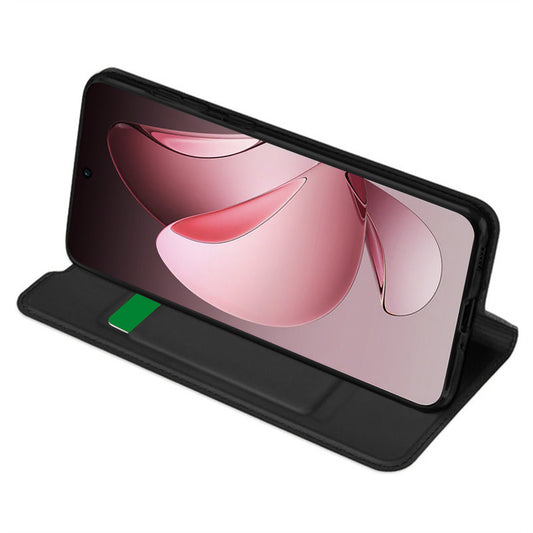 Husa pentru Oppo Reno13 FS 5G / Reno13 F 4G / Reno13 F, Techsuit, Magskin Book, Neagra