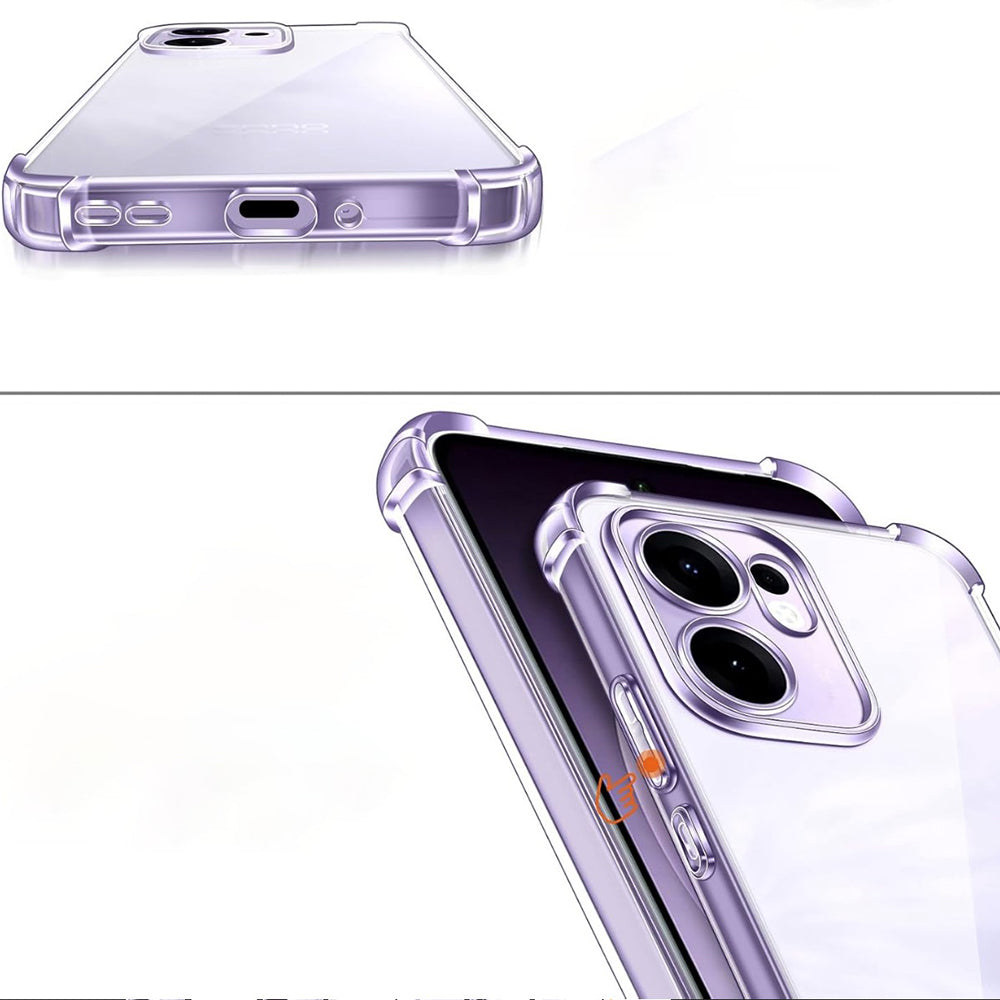 Husa pentru Oppo Reno13 FS 5G / Reno13 F 4G / Reno13 F, Techsuit, Shockproof Clear, Transparenta