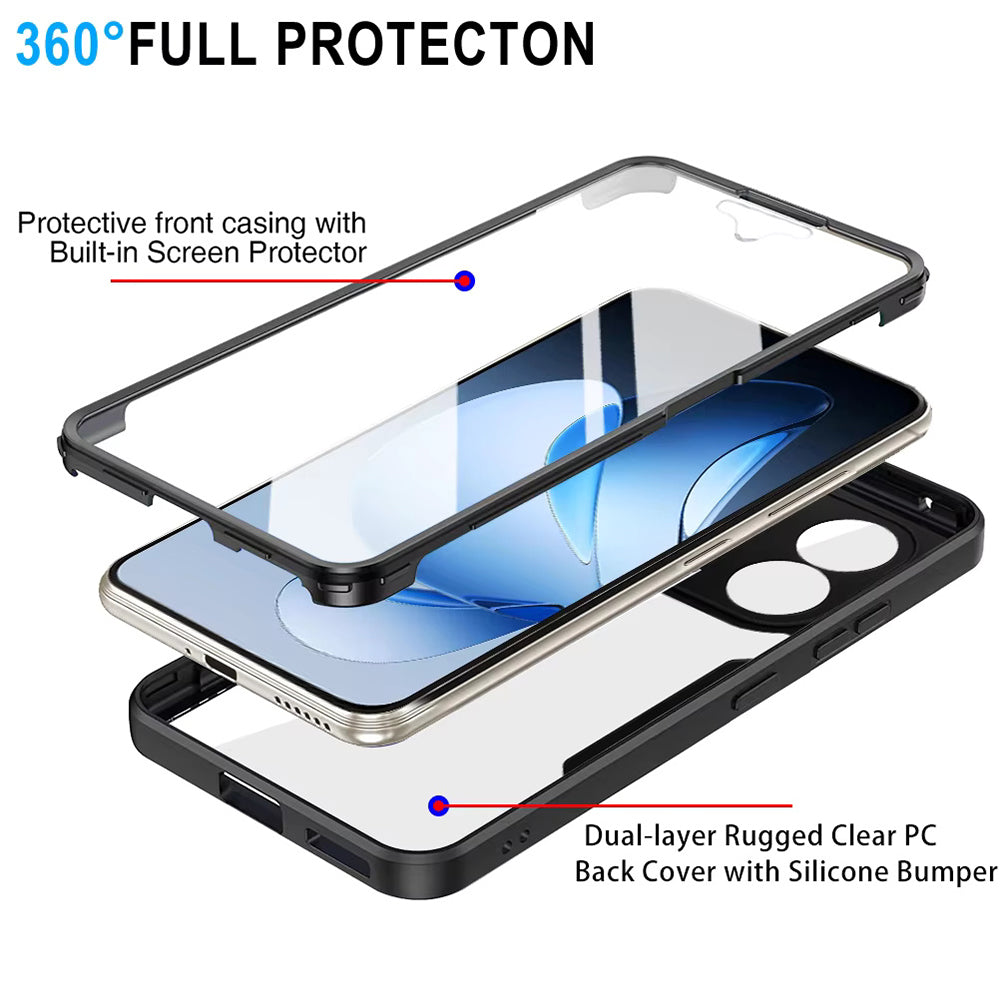 Husa pentru Oppo Reno13 Pro, Techsuit, ColorVerse 360, Neagra