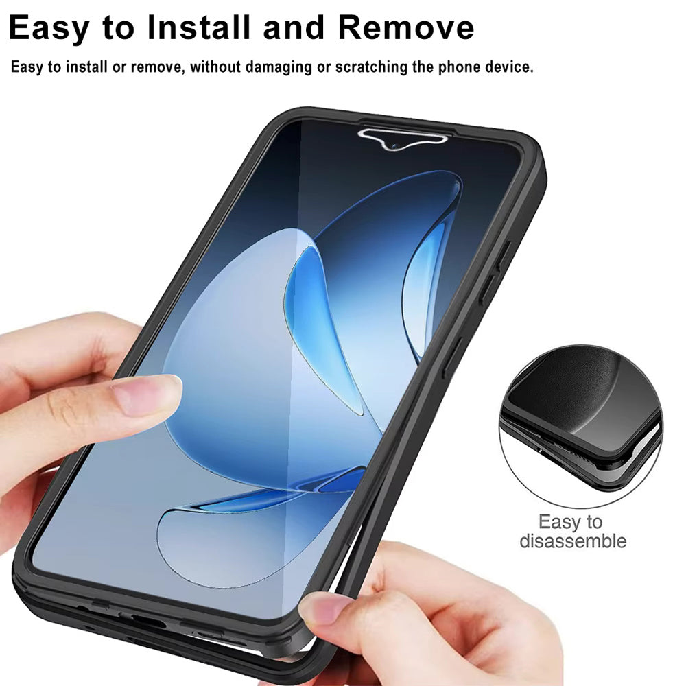 Husa pentru Oppo Reno13 Pro, Techsuit, ColorVerse 360, Neagra