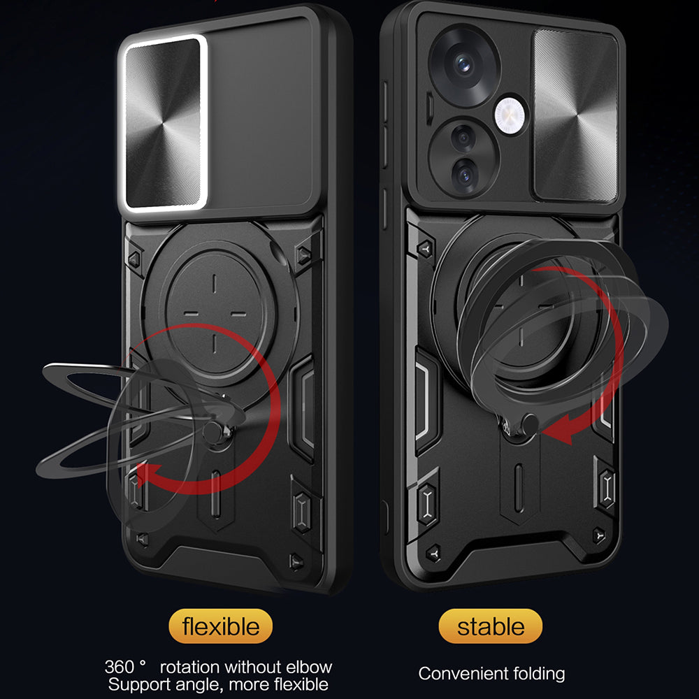 Husa pentru Oppo Reno13, Techsuit, CamGuard Pro, Neagra