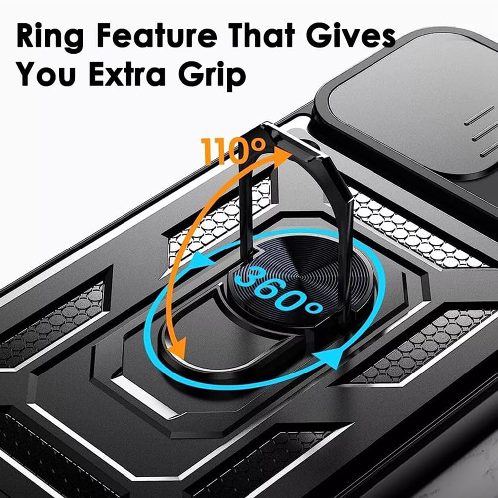 Husa pentru Oppo Reno13, Techsuit, CamShield, Neagra