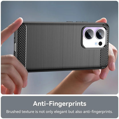 Husa pentru Oppo Reno13, Techsuit, Carbon, Neagra