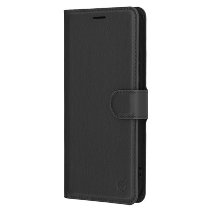 Husa pentru Oppo Reno13, Techsuit, Leather Folio, Neagra