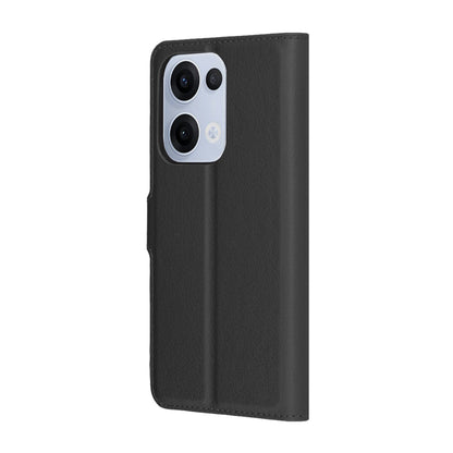 Husa pentru Oppo Reno13, Techsuit, Leather Folio, Neagra