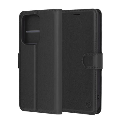 Husa pentru Oppo Reno13, Techsuit, Leather Folio, Neagra