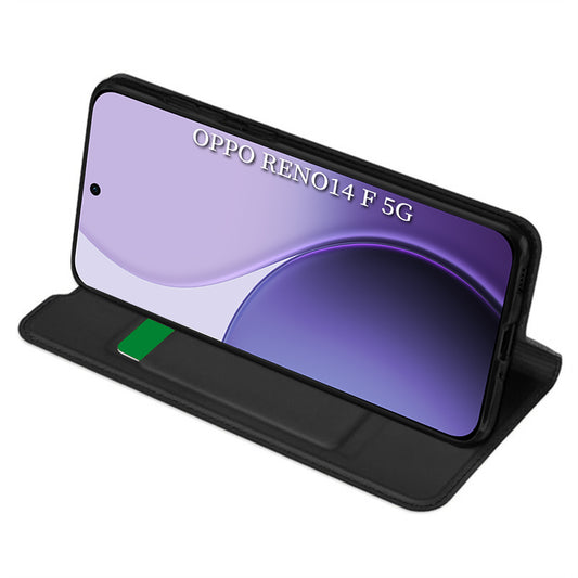 Husa pentru Oppo Reno14 FS 5G / Reno14 F, Techsuit, Magskin Book, Neagra