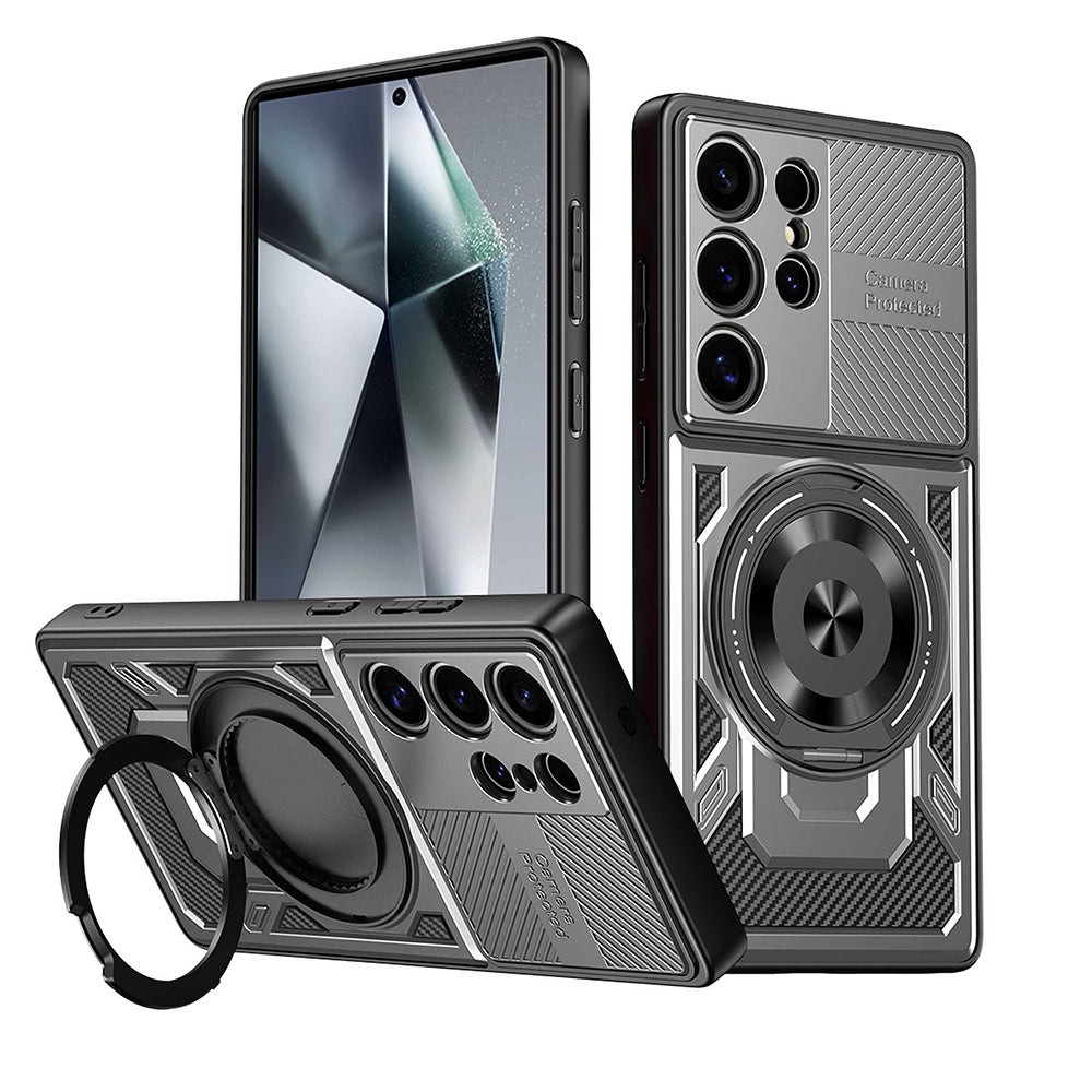 Husa pentru Oppo Reno14 FS 5G / Reno14 F, Techsuit, RuggedCam, Gri