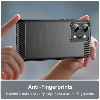 Husa pentru Oppo Reno14 Pro, Techsuit, Carbon, Neagra