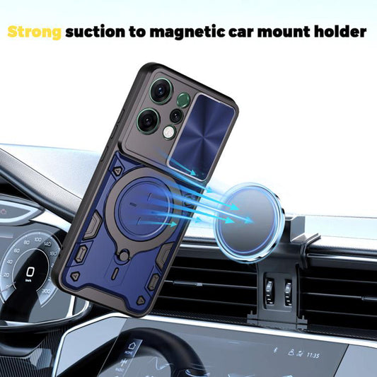 Husa pentru Oppo Reno14, Techsuit, CamGuard Pro, Albastra