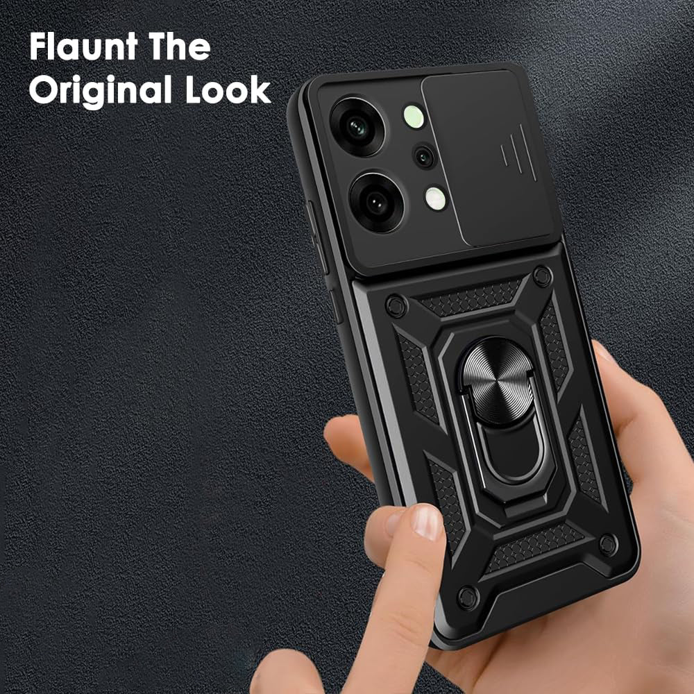 Husa pentru Oppo Reno14, Techsuit, CamShield, Neagra