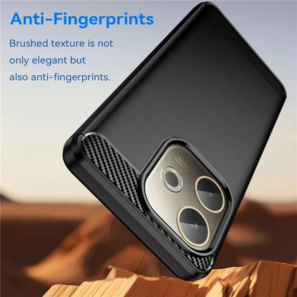 Husa pentru Oppo Reno14, Techsuit, Carbon, Neagra
