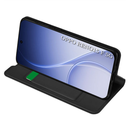 Husa pentru Oppo Reno15 FS / Reno15 F, Techsuit, Magskin Book, Neagra