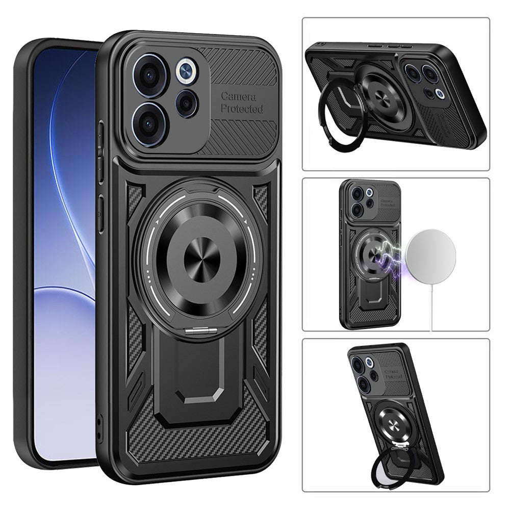 Husa pentru Oppo Reno15 FS / Reno15 F, Techsuit, RuggedCam, Gri