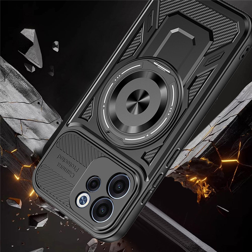 Husa pentru Oppo Reno15 FS / Reno15 F, Techsuit, RuggedCam, Gri