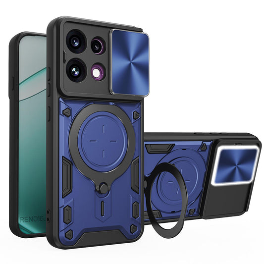 Husa pentru Oppo Reno16 F / Reno16 FS, Techsuit, CamGuard Pro, Albastra