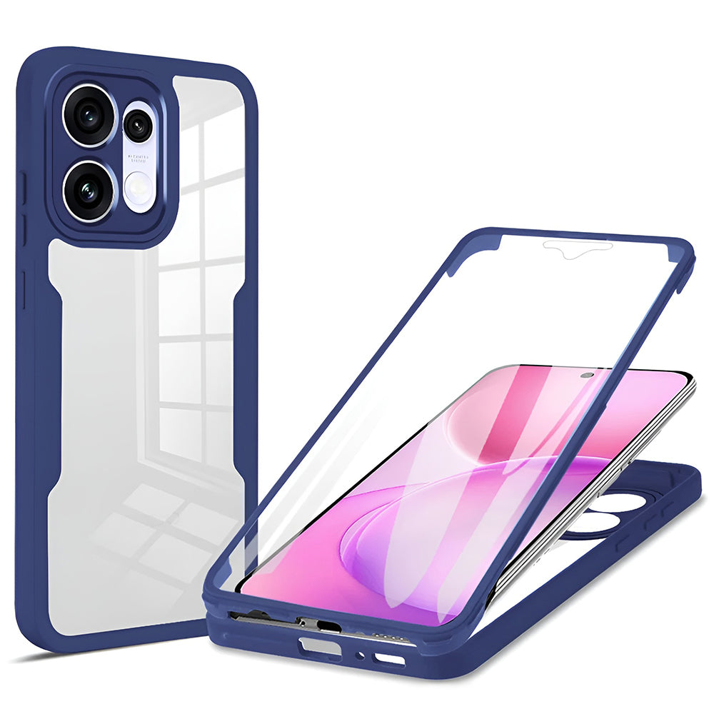 Husa pentru Oppo Reno16 F / Reno16 FS, Techsuit, ColorVerse 360, Albastra