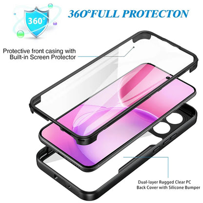 Husa pentru Oppo Reno16 F / Reno16 FS, Techsuit, ColorVerse 360, Albastra