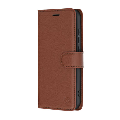 Husa pentru Oppo Reno16 Pro, Techsuit, Leather Folio, Maro