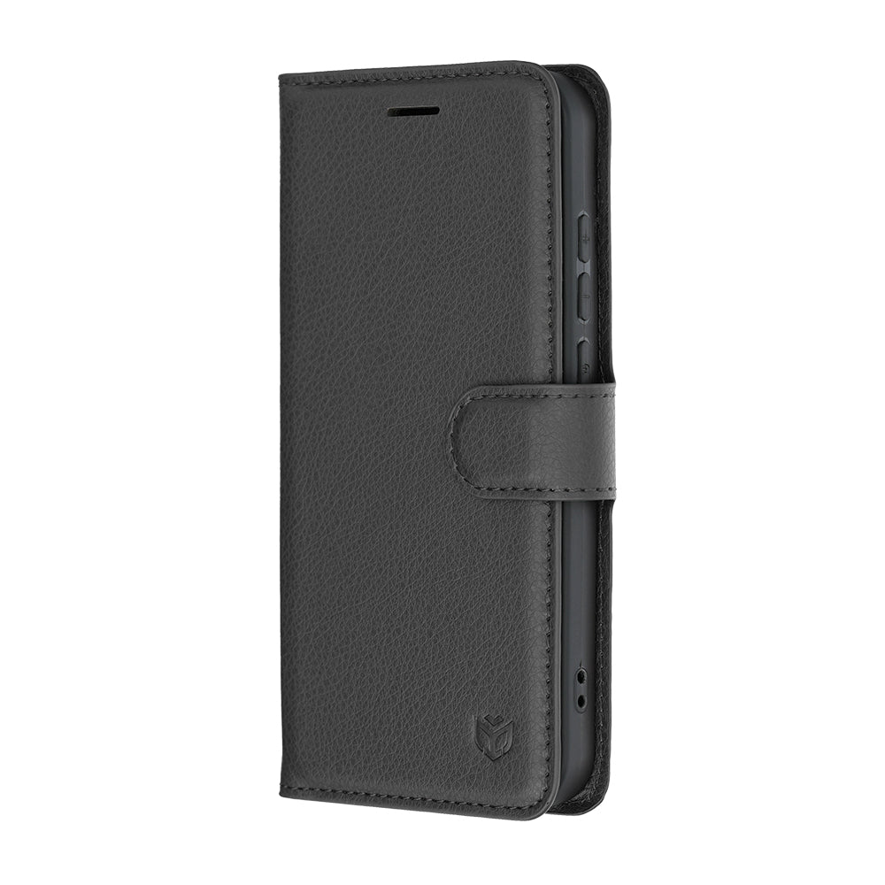 Husa pentru Oppo Reno16 Pro, Techsuit, Leather Folio, Neagra