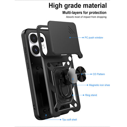 Husa pentru Oppo Reno16 / Reno16 Pro, Techsuit, CamShield, Verde