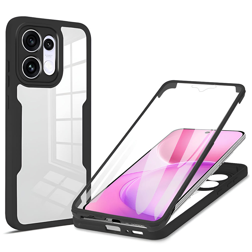 Husa pentru Oppo Reno16 / Reno16 Pro, Techsuit, ColorVerse 360, Neagra