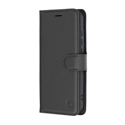 Husa pentru Oppo Reno16 / Reno16 Pro, Techsuit, Leather Folio, Neagra